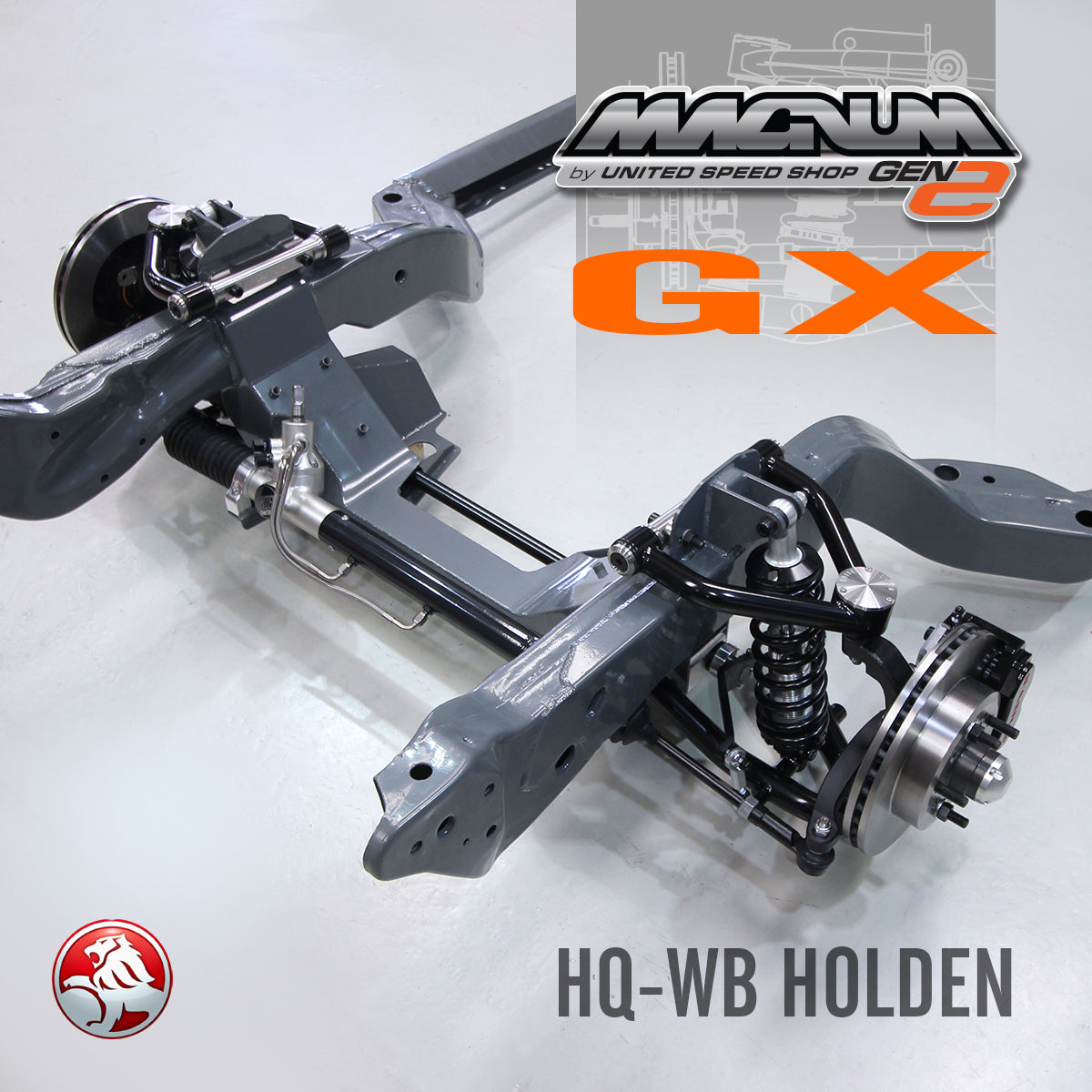 HOLDEN ビブパンツ Magnum GX Coilover IFS Holden HQ-WB – United Speed Shop