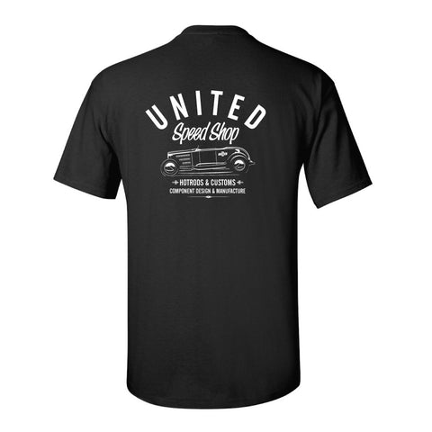 United Speed Shop Roadster Workshop tshirt